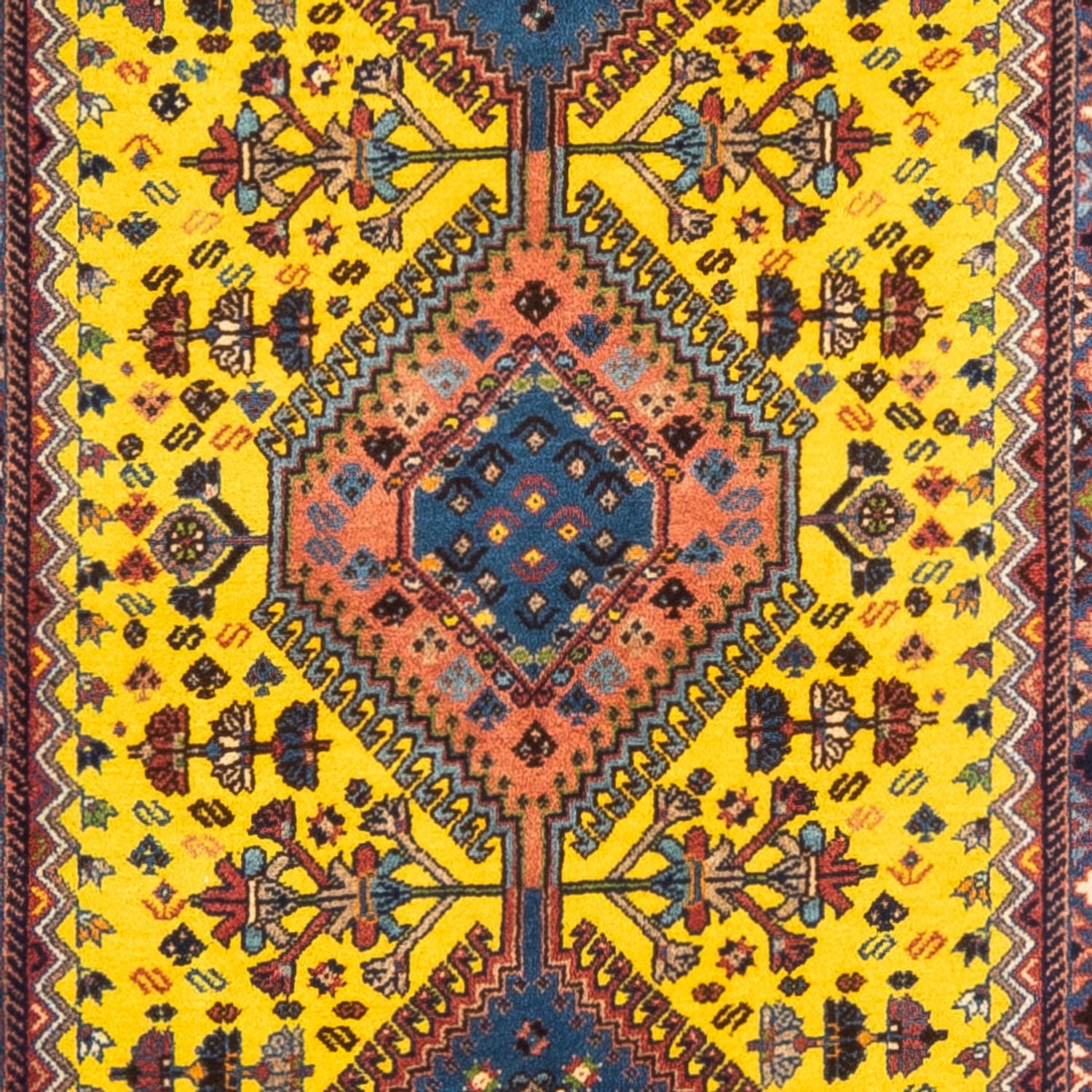 Løber Persisk tæppe - Nomadisk - 287 x 80 cm - gul