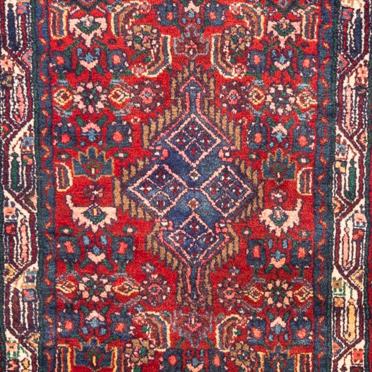 Løber Persisk tæppe - Nomadisk - 313 x 83 cm - rød