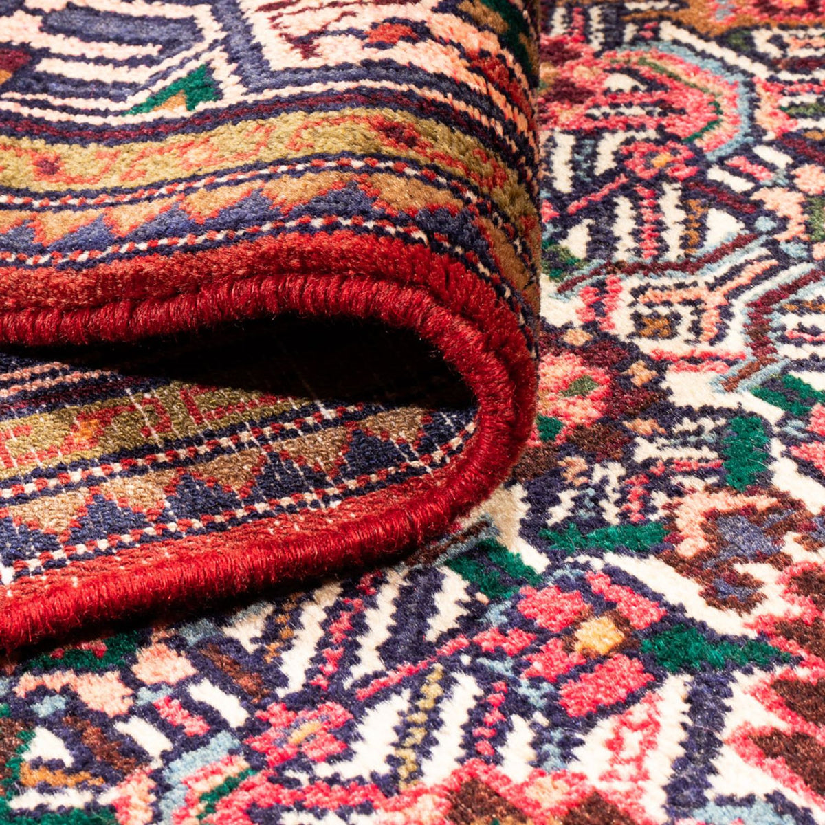 Løber Persisk tæppe - Nomadisk - 310 x 82 cm - flerfarvet