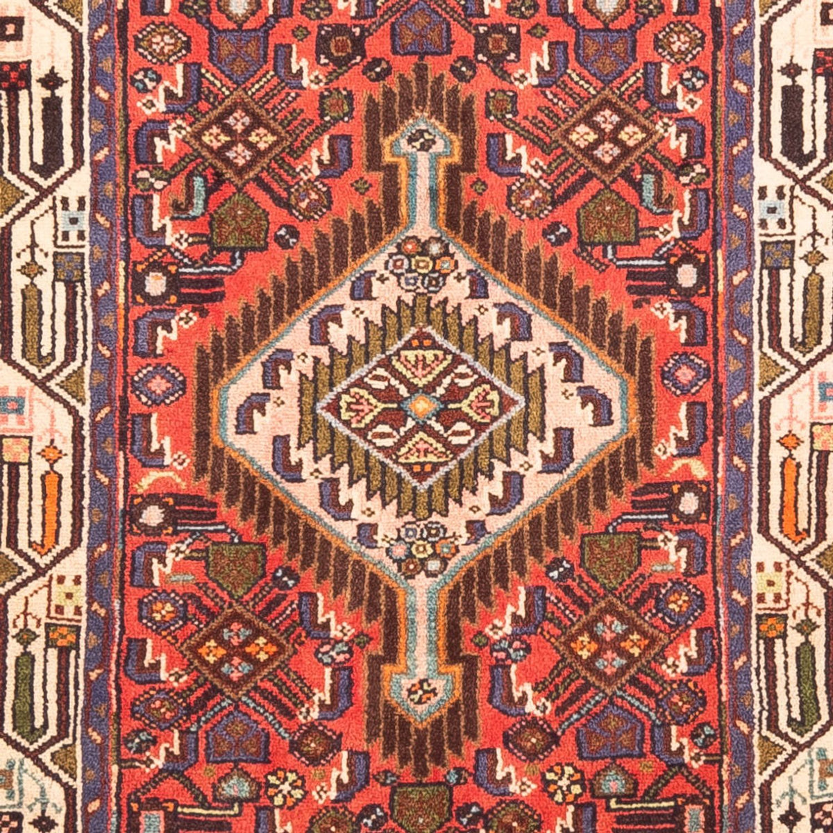 Løber Persisk tæppe - Nomadisk - 284 x 75 cm - rød