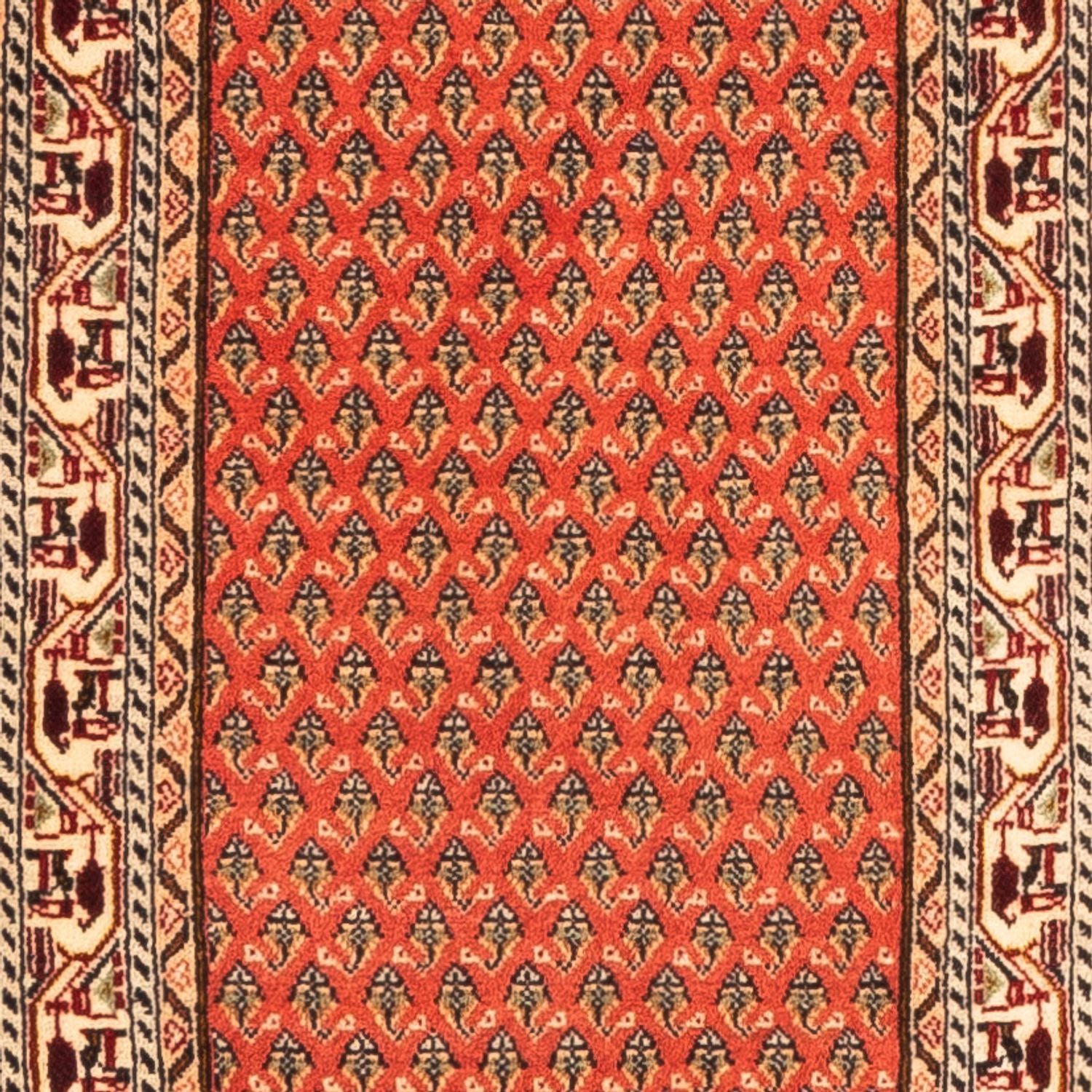 Løber Persisk tæppe - Mir - 348 x 63 cm - rød
