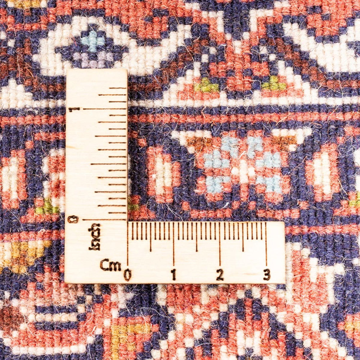 Persisk tæppe - Bijar - Royal - 107 x 81 cm - rød