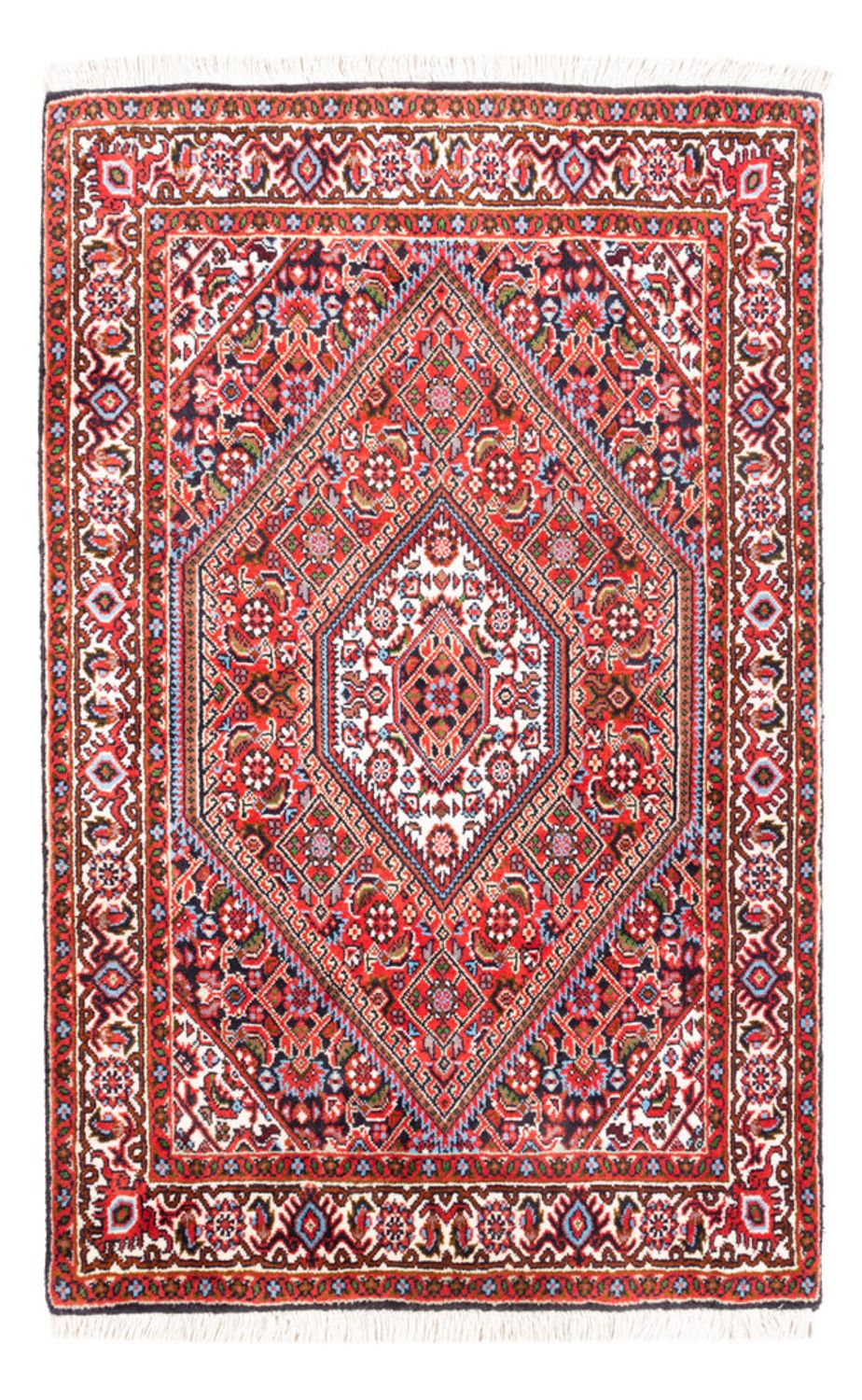 Persisk tæppe - Bijar - Royal - 108 x 70 cm - rød