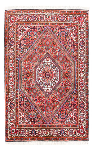 Persisk tæppe - Bijar - Royal - 108 x 70 cm - rød
