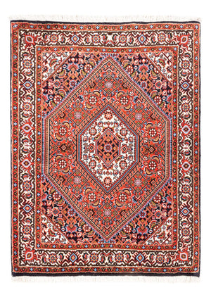 Persisk tæppe - Bijar - Royal - 90 x 77 cm - rød