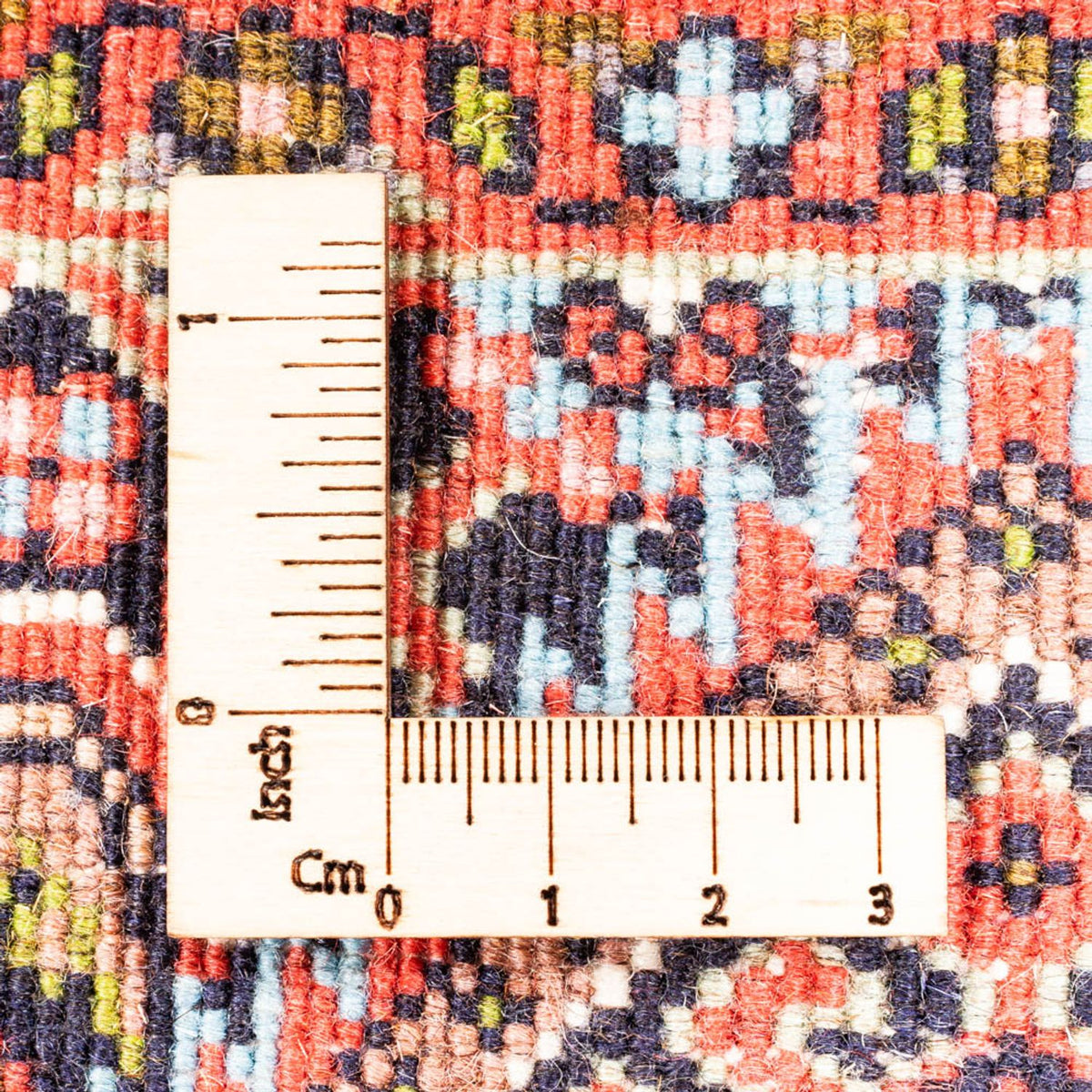 Persisk tæppe - Bijar - Royal - 90 x 77 cm - rød