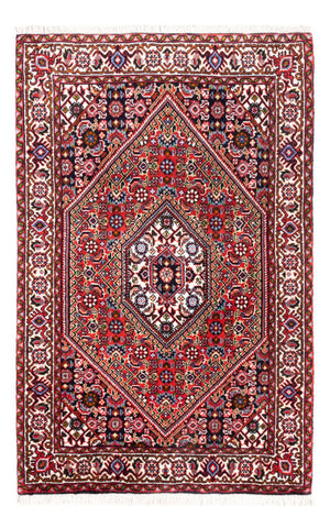 Persisk tæppe - Bijar - Royal - 104 x 70 cm - rød