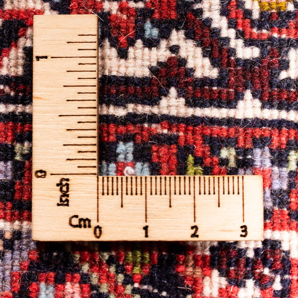 Persisk tæppe - Bijar - Royal - 104 x 72 cm - rød