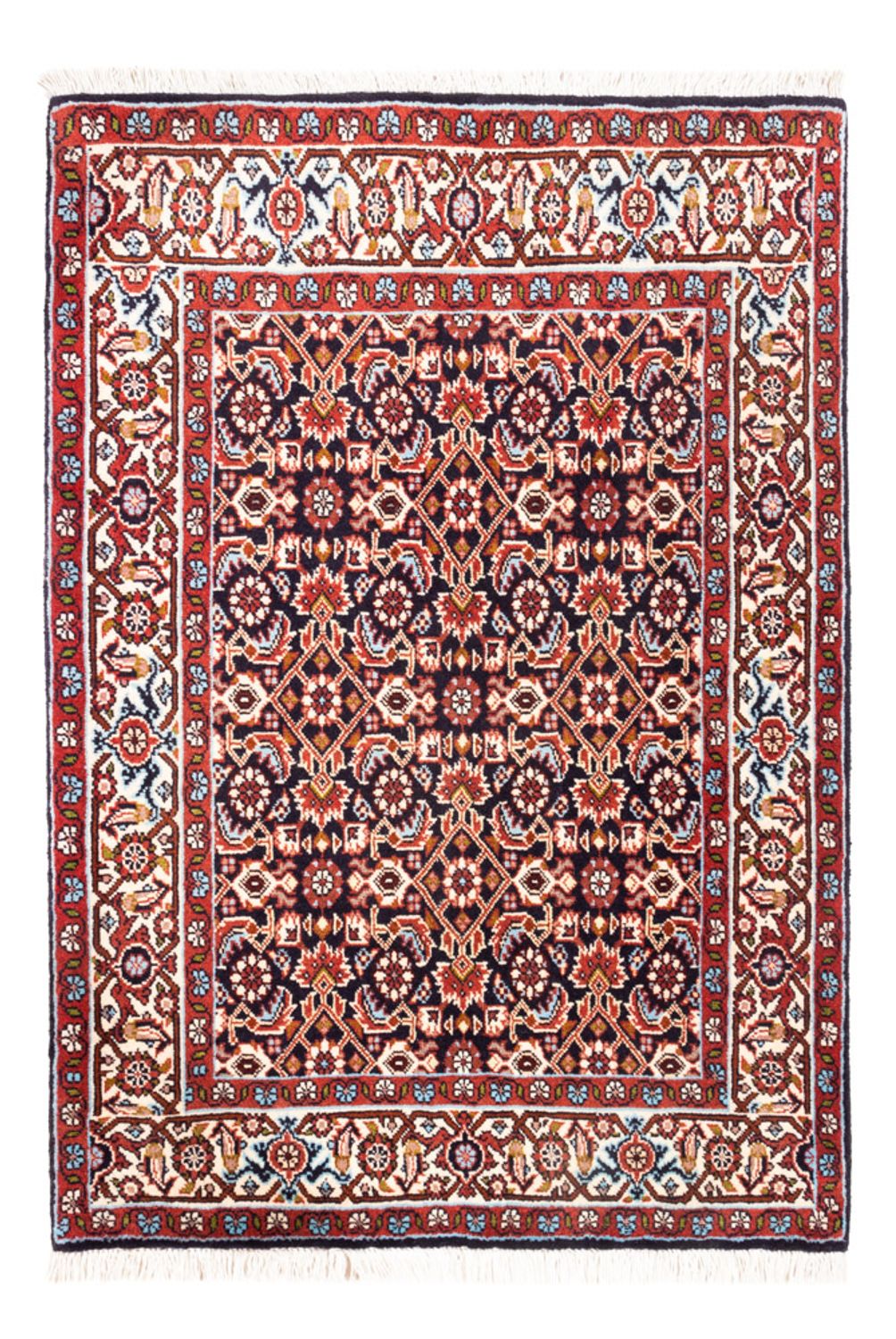 Persisk tæppe - Bijar - Royal - 98 x 72 cm - mørkeblå