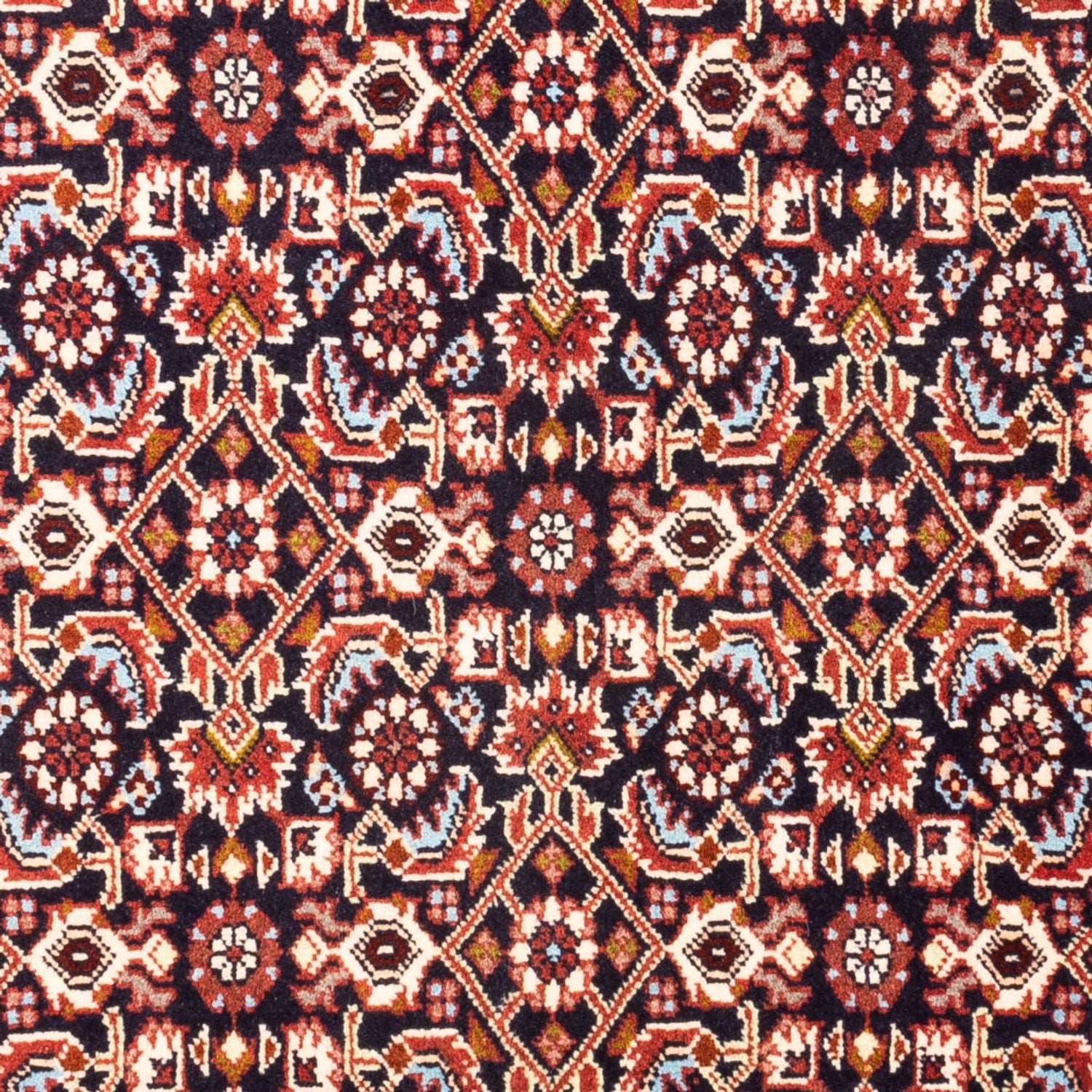 Persisk tæppe - Bijar - Royal - 98 x 72 cm - mørkeblå