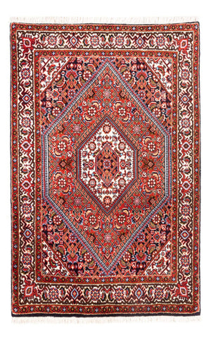 Persisk tæppe - Bijar - Royal - 102 x 72 cm - rød