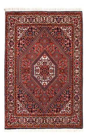 Persisk tæppe - Bijar - Royal - 104 x 70 cm - rød