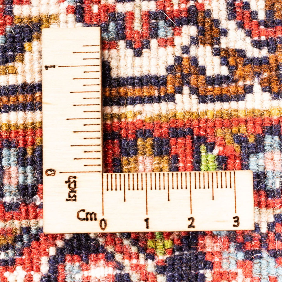 Persisk tæppe - Bijar - Royal - 104 x 70 cm - rød