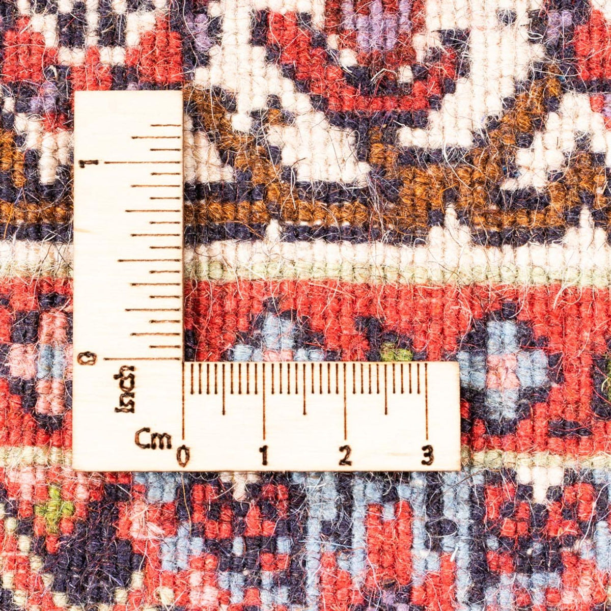 Persisk tæppe - Bijar - Royal - 100 x 70 cm - rød