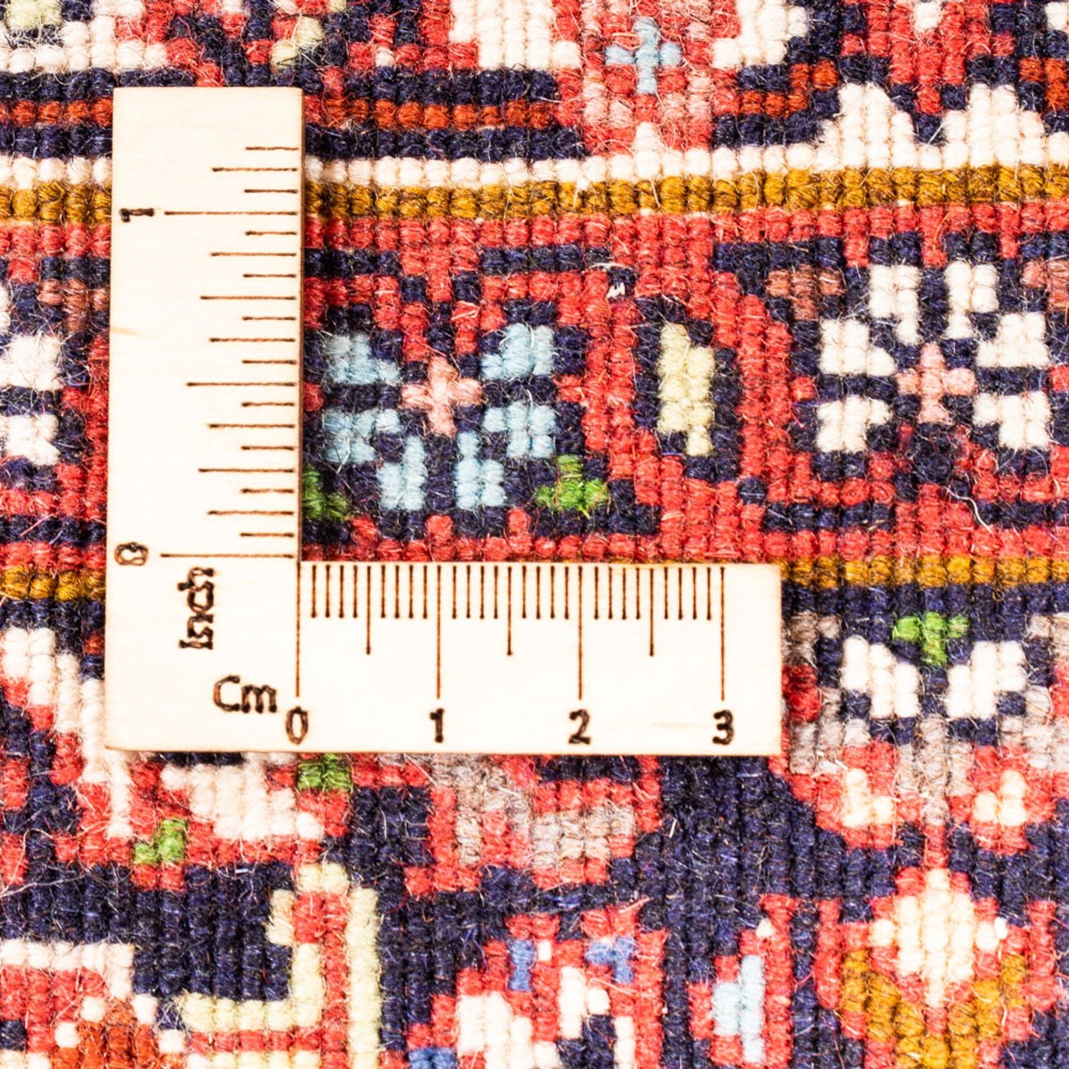 Persisk tæppe - Bijar - Royal - 98 x 68 cm - rød