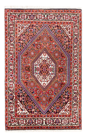 Persisk tæppe - Bijar - Royal - 104 x 70 cm - rød