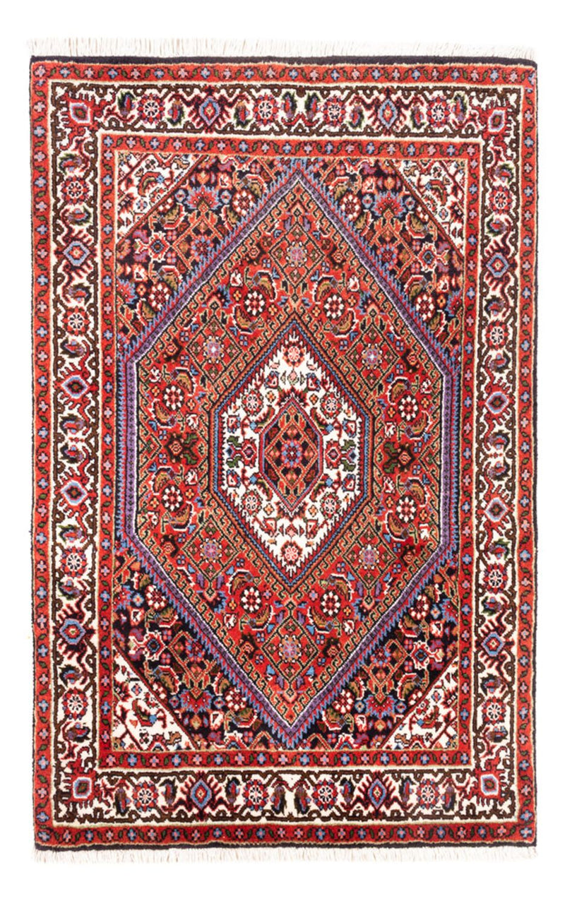 Persisk tæppe - Bijar - Royal - 104 x 70 cm - rød