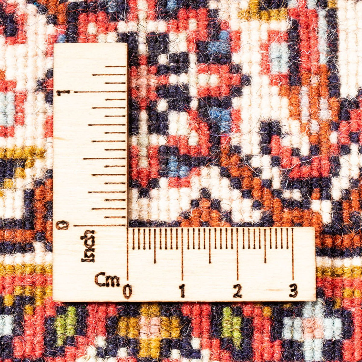 Persisk tæppe - Bijar - Royal - 98 x 70 cm - rød