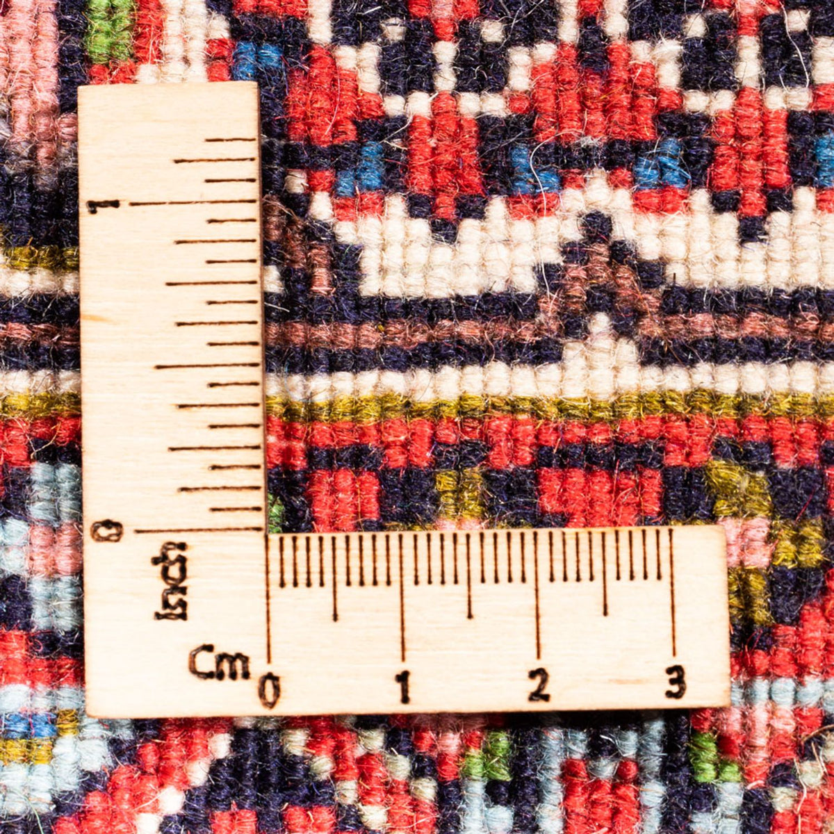 Persisk tæppe - Bijar - Royal - 98 x 68 cm - rød