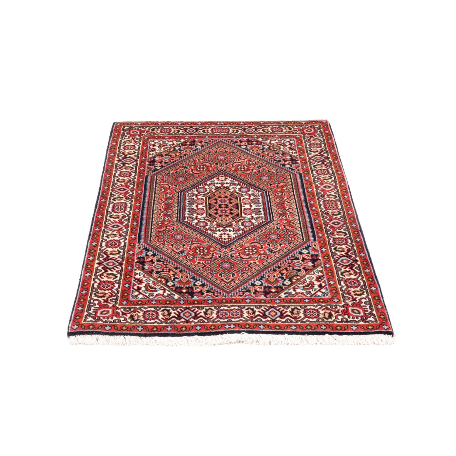 Persisk tæppe - Bijar - Royal - 103 x 70 cm - rød