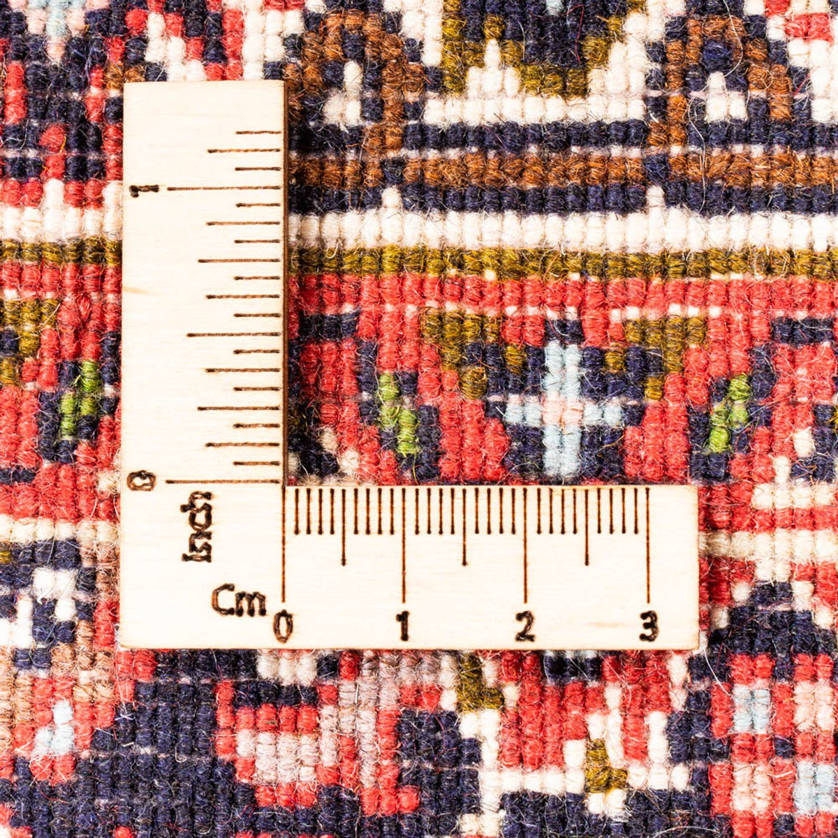 Persisk tæppe - Bijar - Royal - 104 x 72 cm - rød