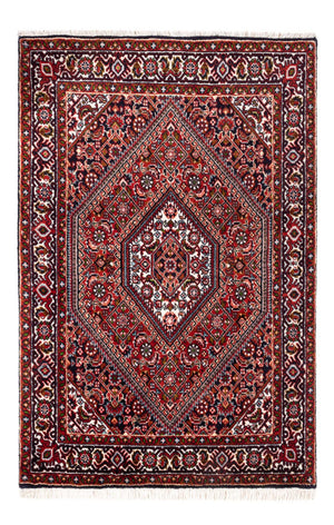Persisk tæppe - Bijar - Royal - 100 x 68 cm - rød