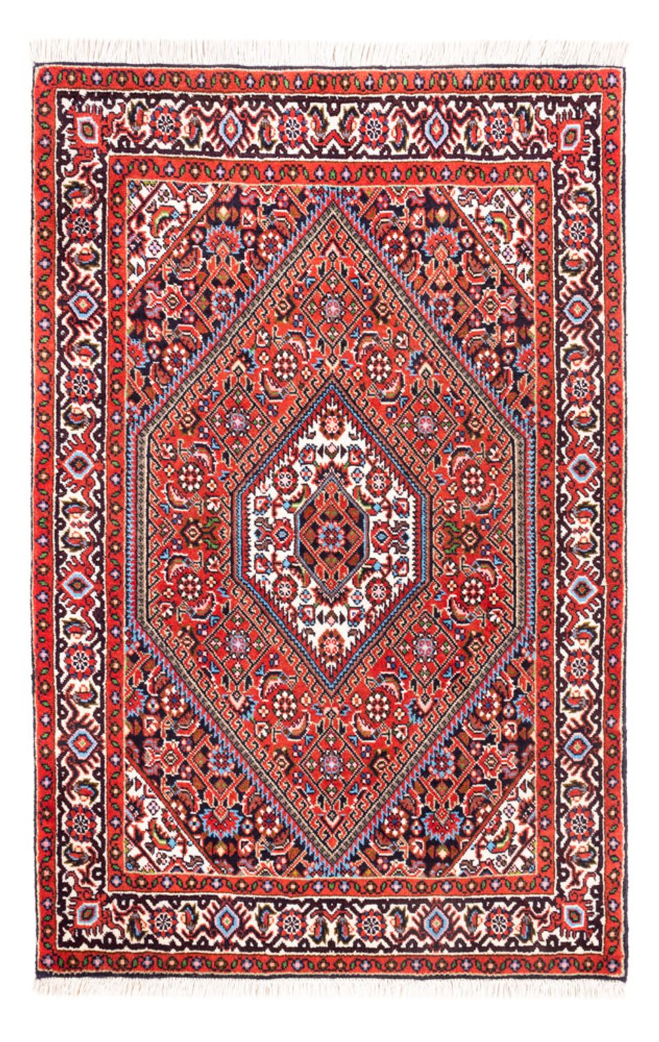 Persisk tæppe - Bijar - Royal - 104 x 70 cm - rød