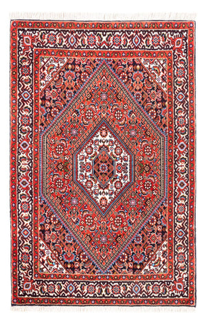 Persisk tæppe - Bijar - Royal - 104 x 70 cm - rød