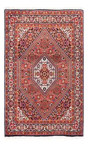 Persisk tæppe - Bijar - Royal - 104 x 69 cm - rød