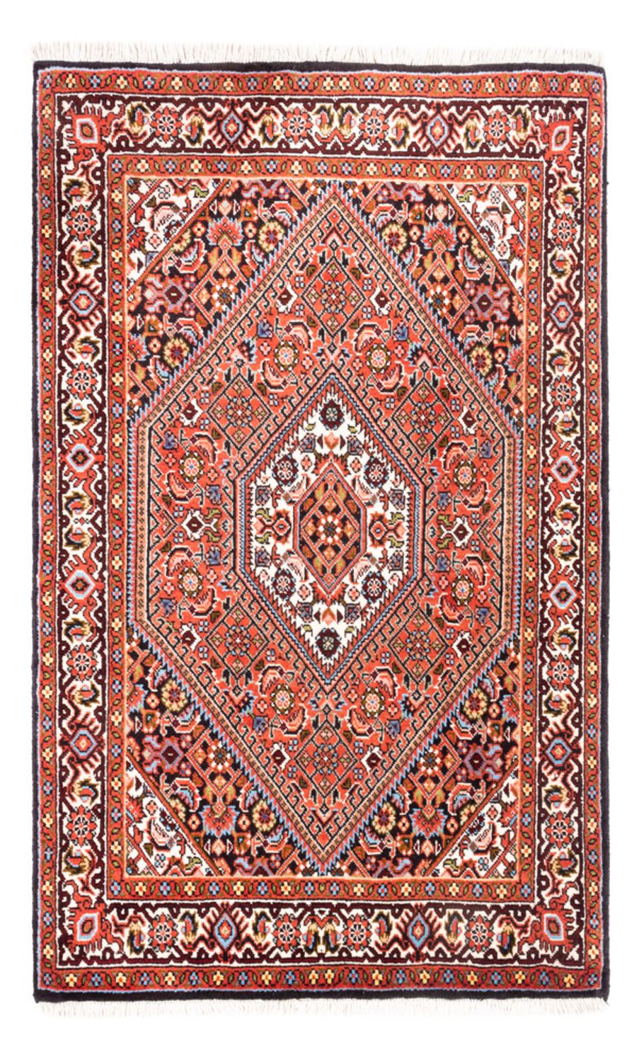 Persisk tæppe - Bijar - Royal - 105 x 70 cm - rød