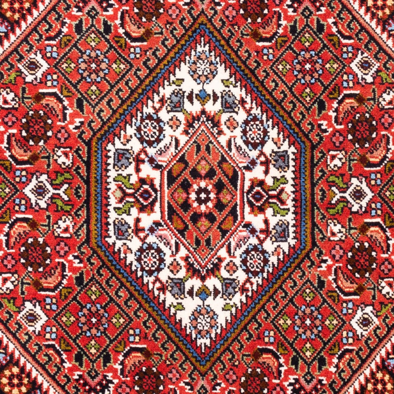 Persisk tæppe - Bijar - Royal - 104 x 74 cm - rød
