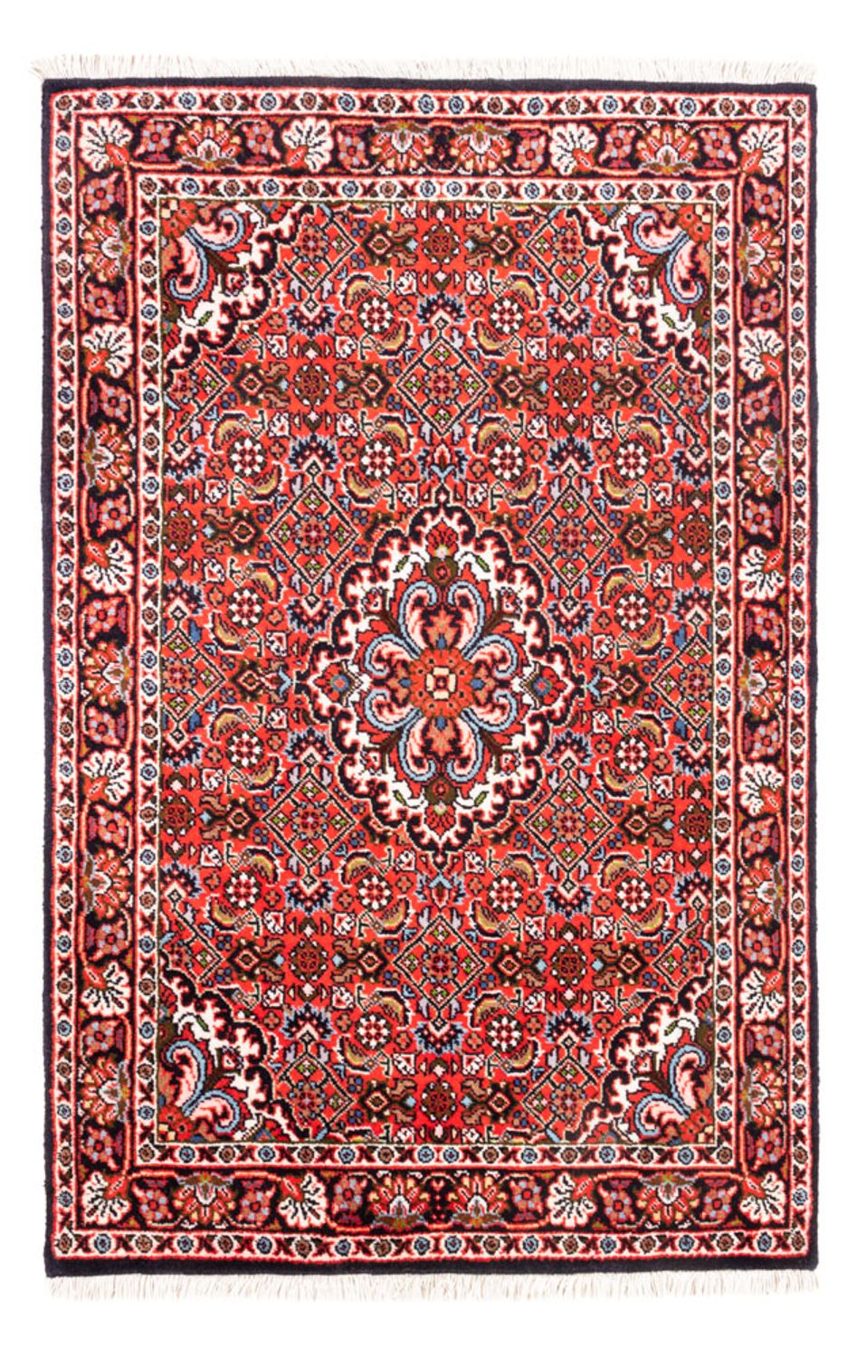 Persisk tæppe - Bijar - Royal - 98 x 66 cm - rød