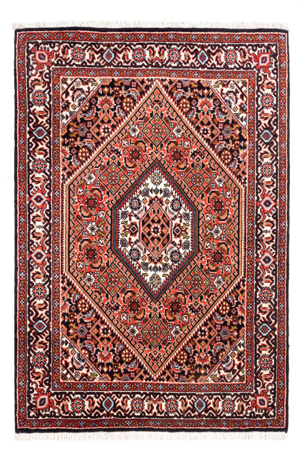 Persisk tæppe - Bijar - Royal - 105 x 73 cm - rød
