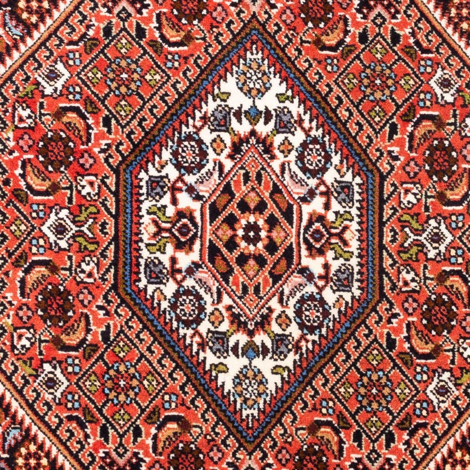 Persisk tæppe - Bijar - Royal - 105 x 73 cm - rød