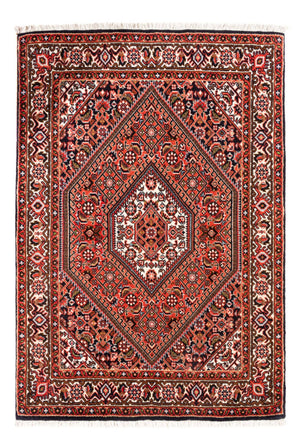 Persisk tæppe - Bijar - Royal - 104 x 71 cm - rød