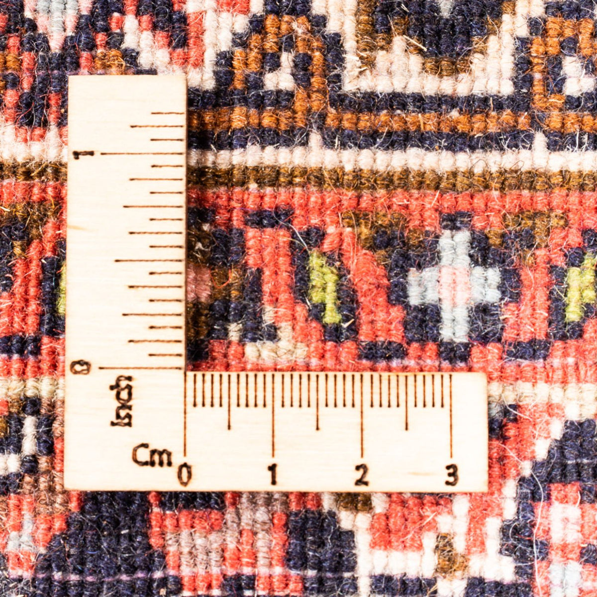 Persisk tæppe - Bijar - Royal - 104 x 71 cm - rød