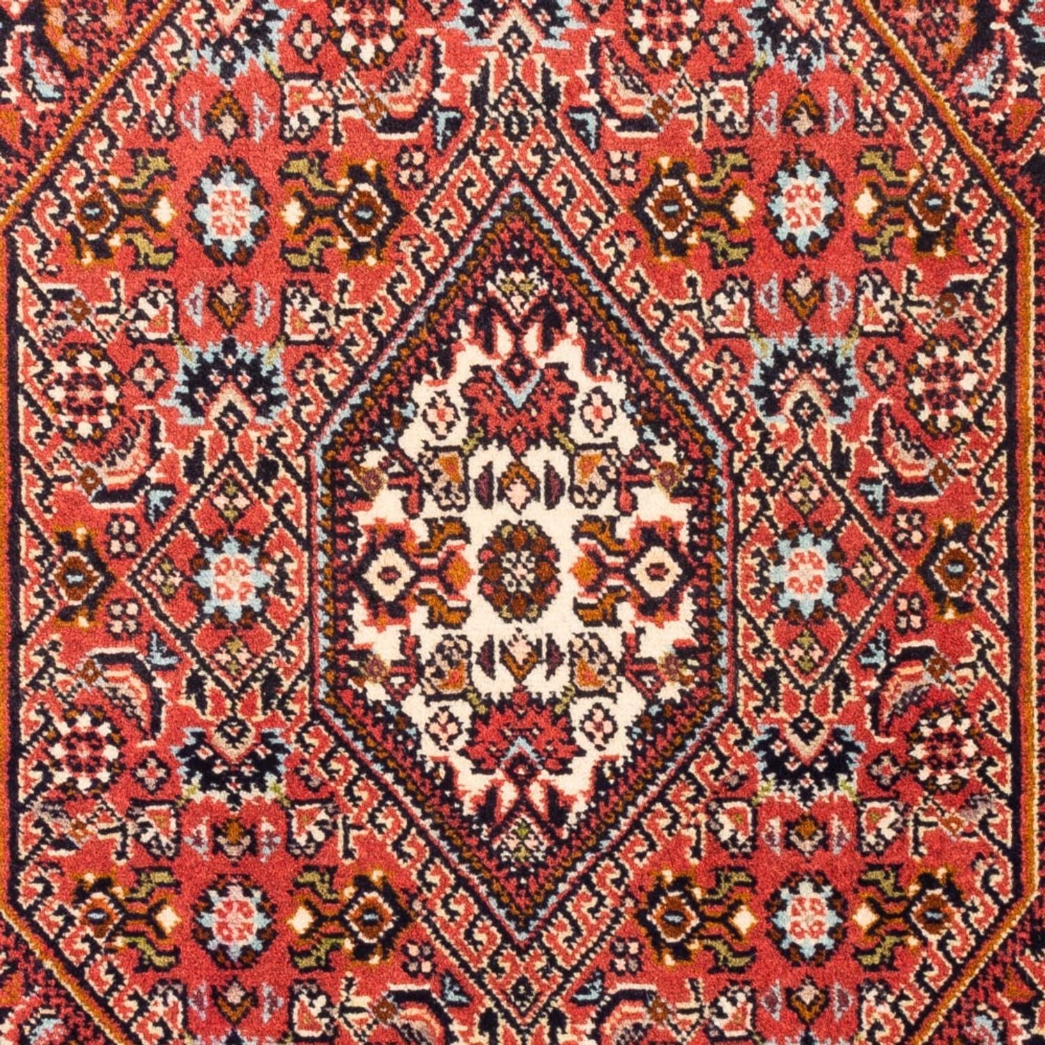 Persisk tæppe - Bijar - Royal - 109 x 70 cm - rød