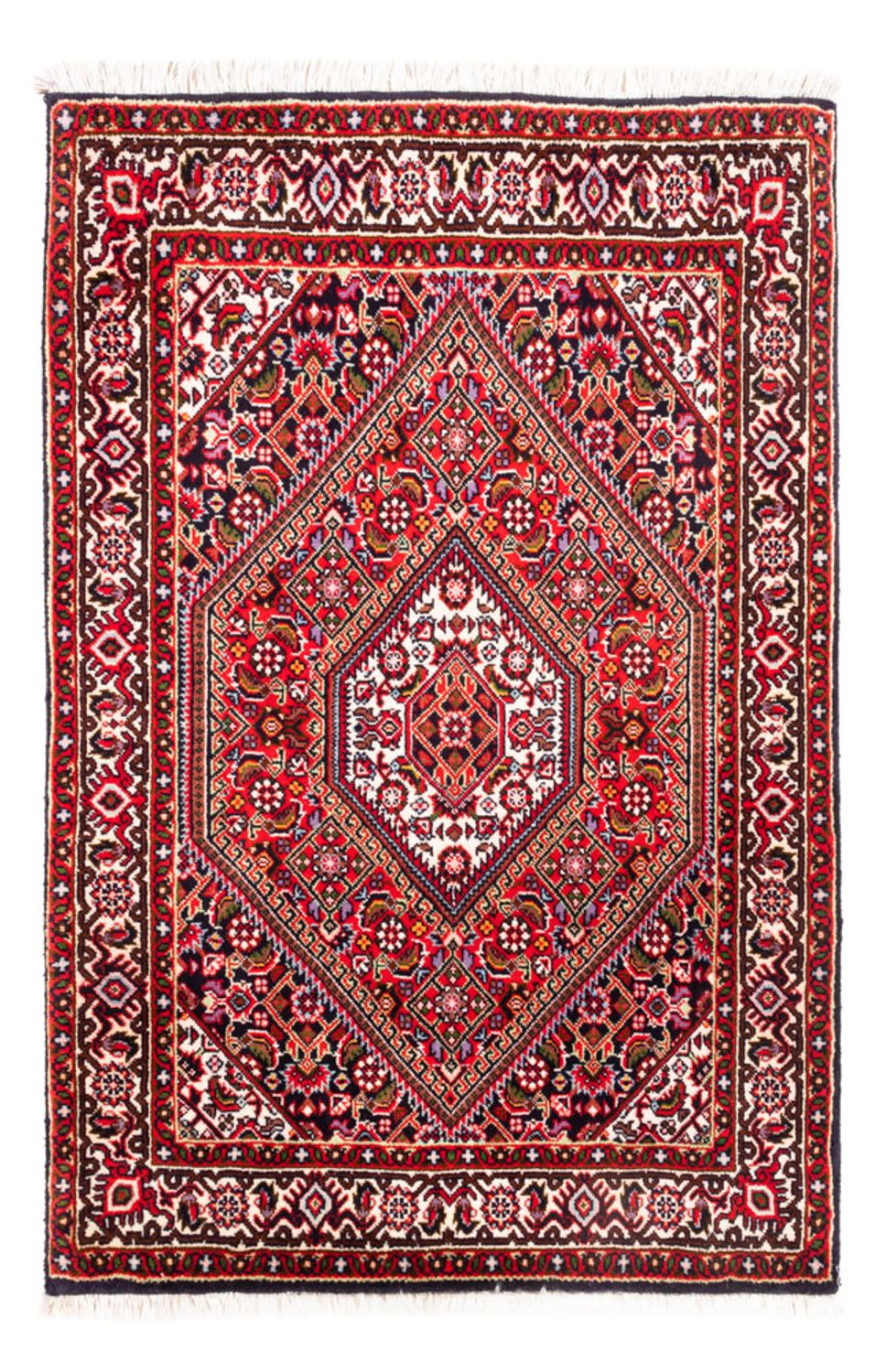 Persisk tæppe - Bijar - Royal - 95 x 70 cm - rød