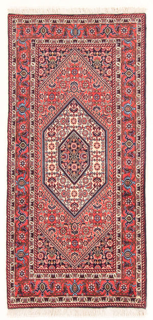 Persisk tæppe - Bijar - Royal - 152 x 78 cm - rød