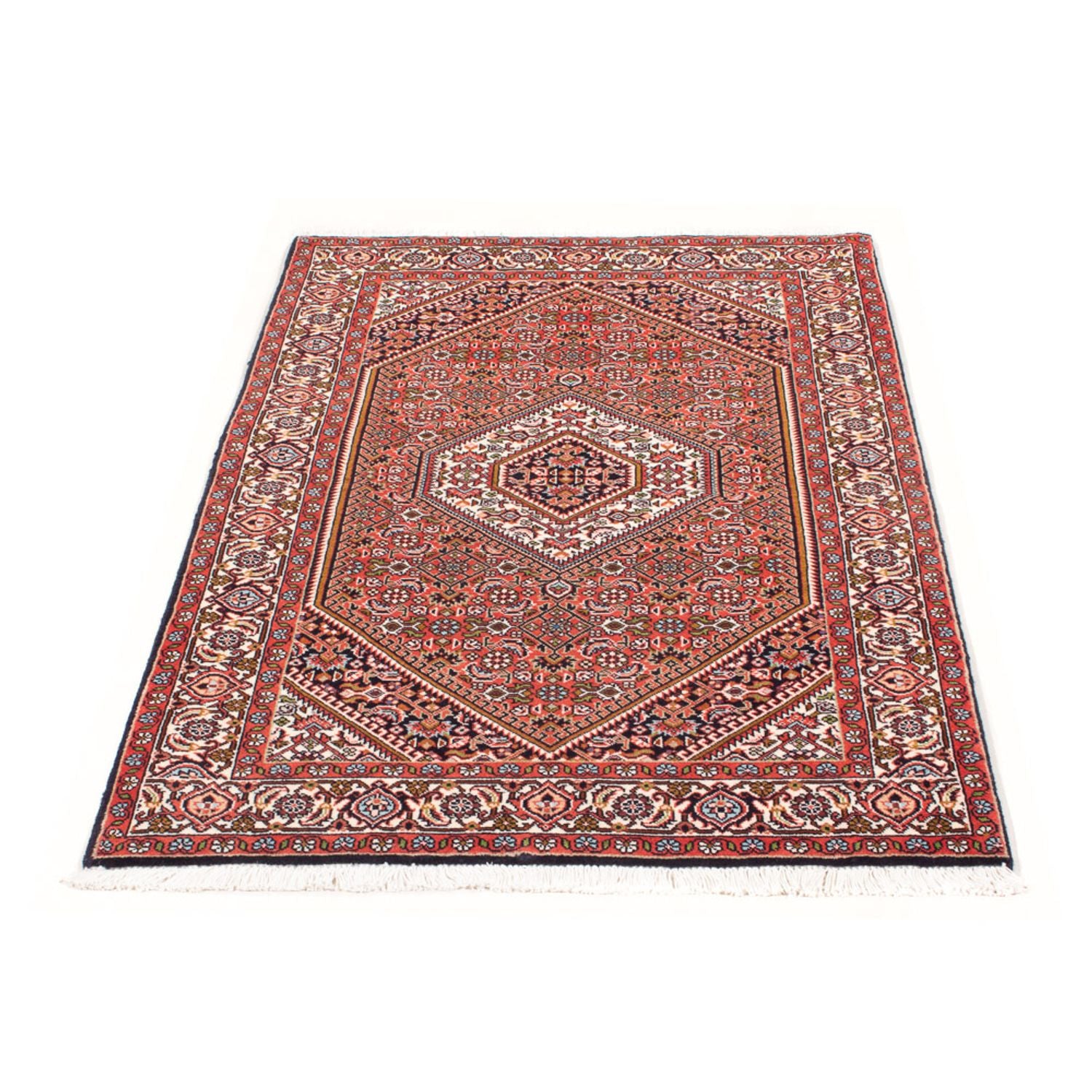 Persisk tæppe - Bijar - Royal - 138 x 84 cm - rød
