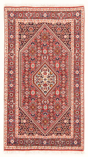 Persisk tæppe - Bijar - Royal - 145 x 84 cm - rød