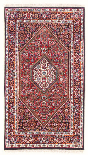 Persisk tæppe - Bijar - Royal - 138 x 83 cm - rød