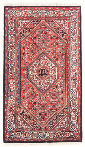Persisk tæppe - Bijar - Royal - 144 x 90 cm - rød