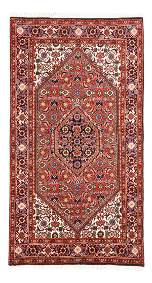 Persisk tæppe - Bijar - Royal - 145 x 84 cm - rød