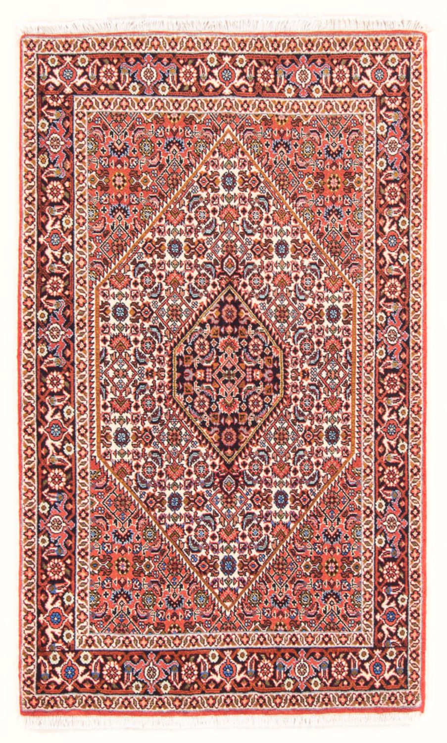 Persisk tæppe - Bijar - Royal - 137 x 85 cm - rød