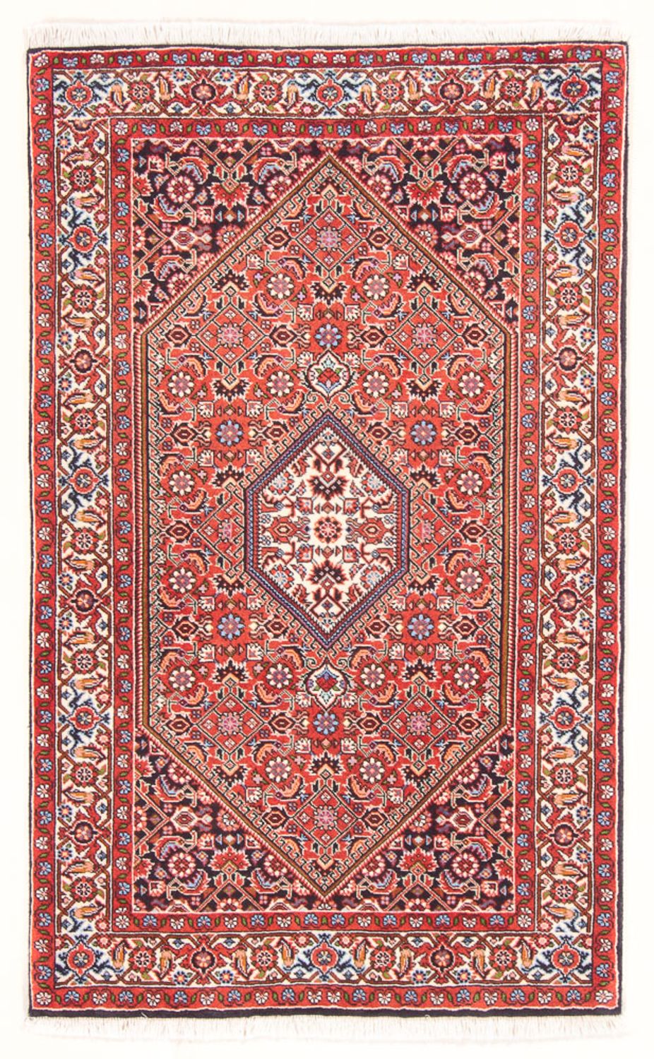 Persisk tæppe - Bijar - Royal - 136 x 84 cm - rød