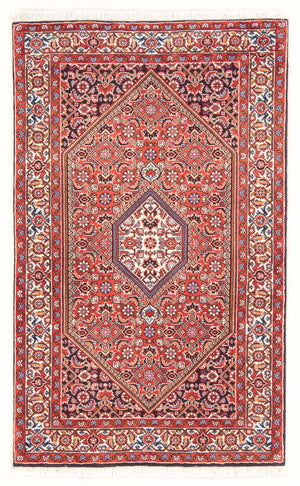 Persisk tæppe - Bijar - Royal - 136 x 84 cm - rød