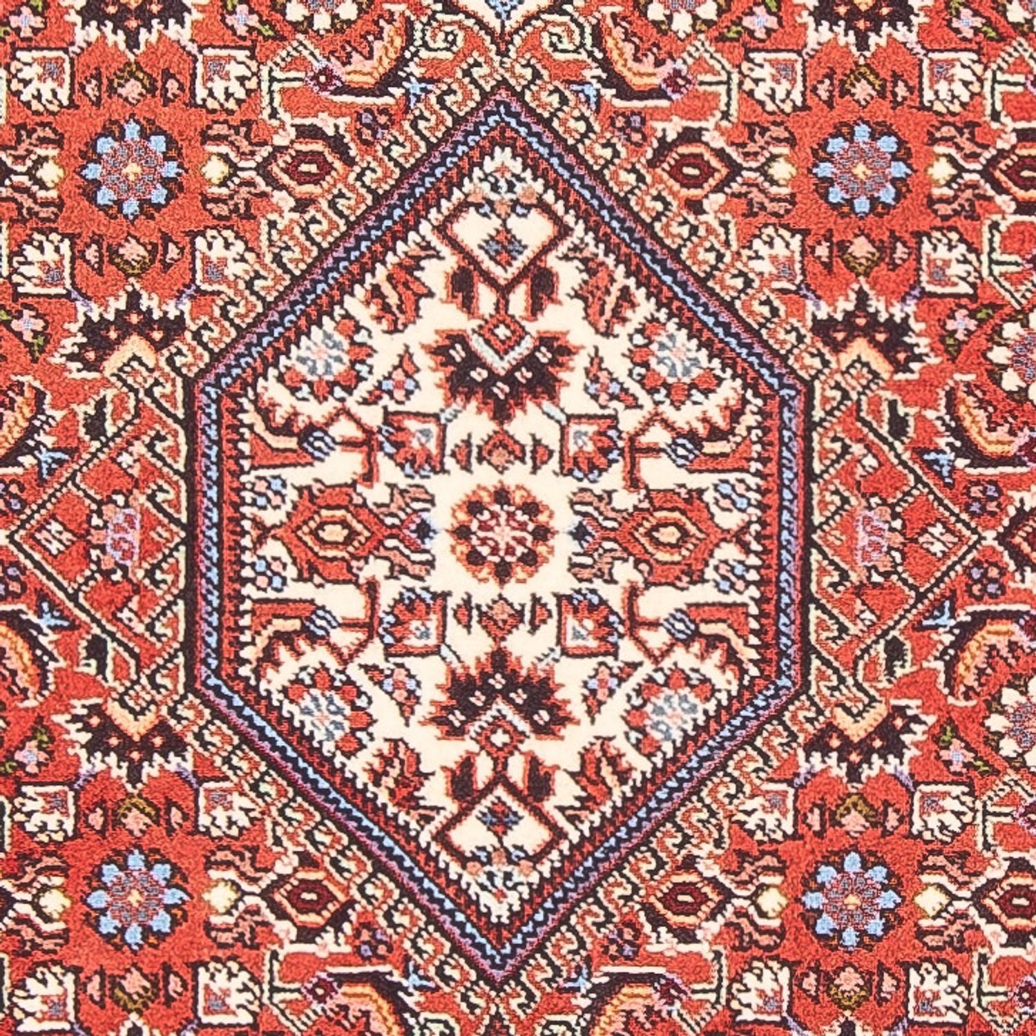 Persisk tæppe - Bijar - Royal - 136 x 84 cm - rød