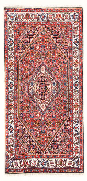 Persisk tæppe - Bijar - Royal - 152 x 78 cm - rød