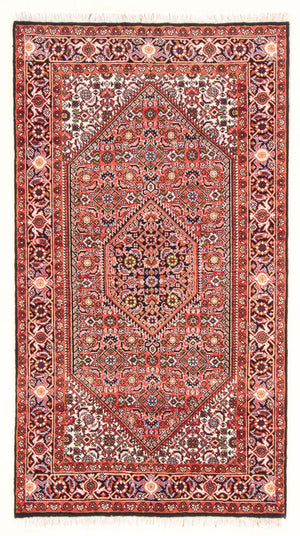 Persisk tæppe - Bijar - Royal - 142 x 82 cm - rød